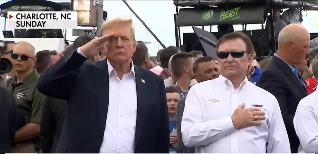 Picture: Donald Trump and Richard Childress at Coca-Cola 600 NASCAR race